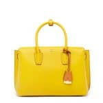 MCM Sahara Yellow Medium Milla Tote Bag