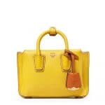 MCM Sahara Yellow Mini Milla Tote Bag