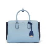 MCM Sky Blue Medium Milla Tote Bag