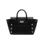 Mulberry Black Smooth Calf with Studs Small New Bayswater Bag