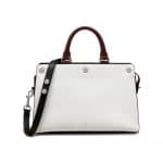 Mulberry Black/Oxblood/White Smooth Calf and Shiny Goat Chester Bag