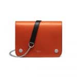 Mulberry Bright Orange Smooth Calf Clifton Bag