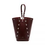 Mulberry Oxblood Smooth Calf with Studs Camden Bag