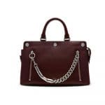 Mulberry Oxblood Smooth Calf with Zips Chester Bag