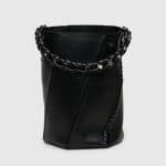 Proenza Schouler Black Whipstitch Medium Hex Bucket Bag
