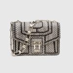 Proenza Schouler Black/White Elaphe Hava Chain Bag