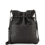 Bottega Veneta Gray Intrecciato Medium North-South Bucket Bag