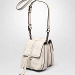 Bottega Veneta Mist Nappa Intrecciato Double Micro Shoulder Bag