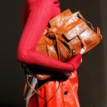 Bottega Veneta Orange Floral Embossed Shoulder Bag - Spring 2017