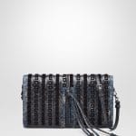 Bottega Veneta Pacific Intrecciato Embroidered Karung Clutch Bag