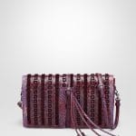 Bottega Veneta Peony Intrecciato Embroidered Karung Clutch Bag