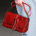 Bottega Veneta Red Crocodile Shoulder Bag - Spring 2017
