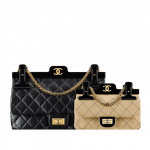 Chanel Beige and Black 2.55 Reissue Hanger Bags