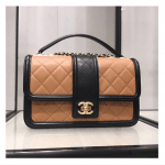 Chanel Beige and Black Elegant CC Flap Bag 3
