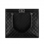 Chanel Black Boy Chanel Tote Large Bag