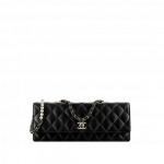 Chanel Black Lambskin with Fantasy Pearls Evening Flap Bag