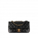 Chanel Black and Red Small Flap Bag