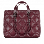 Chanel Burgundy Chesterfield Large Shopping Bag