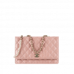 Chanel Nude Lambskin with Fantasy Pearls Large Evening Flap Bag