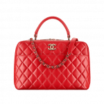 Chanel Red Trendy CC Bowling Bag