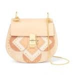 Chloe Nude Drew Light Studs Shoulder Bag