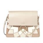 Chloe Nude Faye Optimistic Patchwork Shoulder Bag