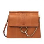 Chloe Tan Faye Python Shoulder Bag