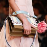 Fendi Beige/Light Blue Striped Flap Bag 2 - Spring 2017