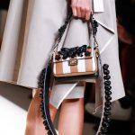 Fendi Beige/White with Floral Appliques Double Micro Baguette Bag - Spring 2017