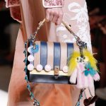 Fendi Blue/Beige Striped Flap Bag - Spring 2017
