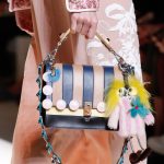 Fendi Blue/Beige Striped Flap Bag - Spring 2017