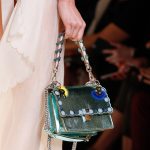 Fendi Green Metallic Flap Bag - Spring 2017