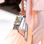 Fendi Silver Embellished Flap Bag - Spring 2017