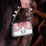 Fendi White Embellished Double Micro Baguette Bag - Spring 2017