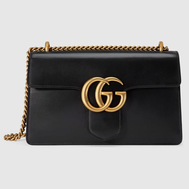 plain black gucci purse