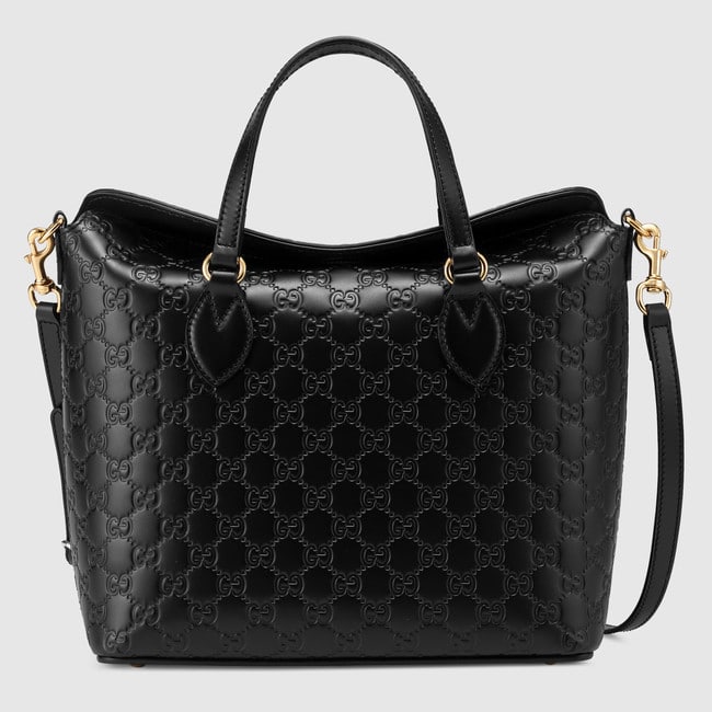 black gucci leather bag