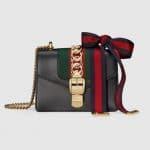 Gucci Black Sylvie Mini Chain Bag