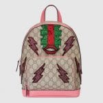 Gucci Pink Beaded Sky GG Supreme Backpack Bag