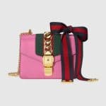 Gucci Pink Sylvie Mini Chain Bag