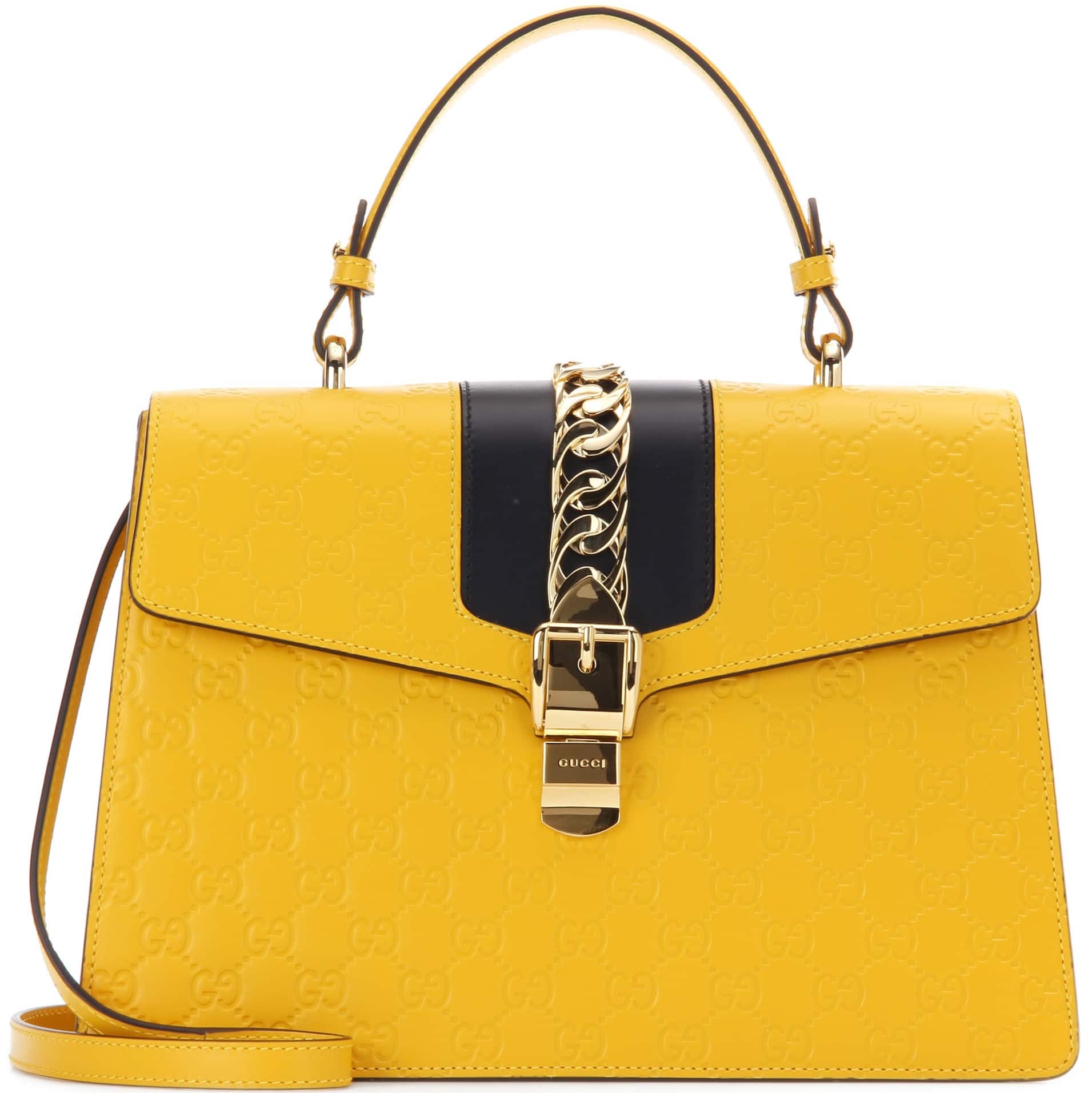 gucci bag with yellow handle