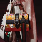 Gucci Yellow/Black/Red Floral Print Dionysus Top Handle Bag 2 - Spring 2017