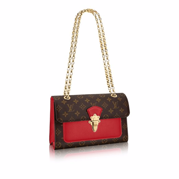 lv bag with red inside