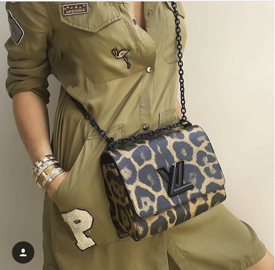 Louis Vuitton Leopard Wild Animal Print Twist mm Bag