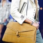 Marc Jacobs Beige Studded Suede Satchel Bag - Spring 2017