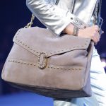 Marc Jacobs Gray Studded Suede Satchel Bag - Spring 2017