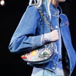 Marc Jacobs Metallic Blue Python Flap Bag - Spring 2017