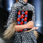 Prada Black Multicolor Printed Clutch Bag - Spring 2017