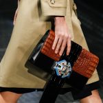 Prada Black/Brown Crocodile Clutch Bag - Spring 2017