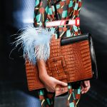 Prada Black/Brown Crocodile Oversized Clutch Bag - Spring 2017