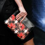 Prada Black/Brown/Red Floral Printed Clutch Bag - Spring 2017